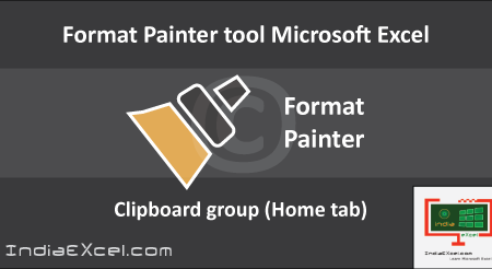 Using Format Painter tool button Microsoft Excel 2016