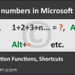 Add numbers Microsoft Excel