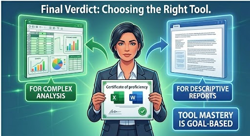 Microsoft Excel vs Microsoft Word Choosing the Right Tool